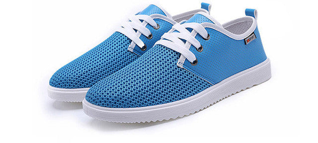 Breathable Lace-Up Shoes for Men's Casual Wear