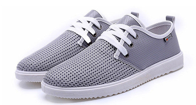 Breathable Lace-Up Shoes for Men's Casual Wear