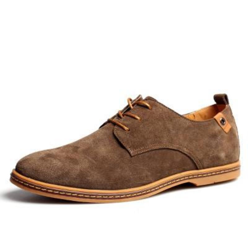 Suede Lace-Up Shoes for Men's Casual Wear
