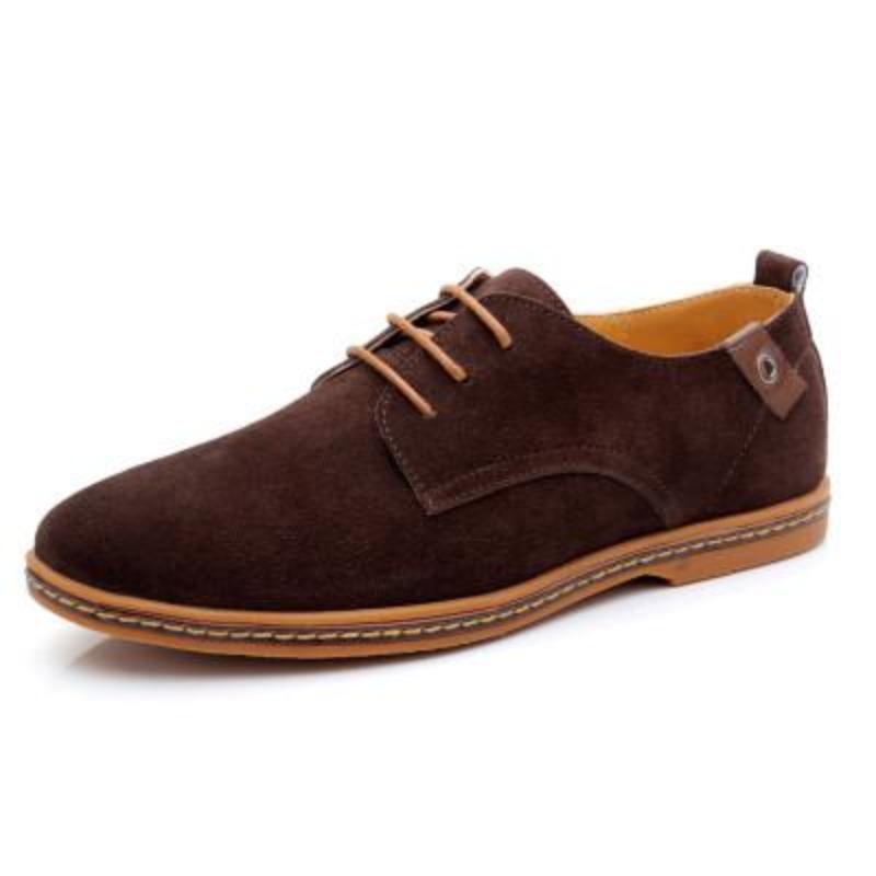 Suede Lace-Up Shoes for Men's Casual Wear
