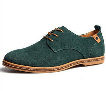 Suede Lace-Up Shoes for Men's Casual Wear