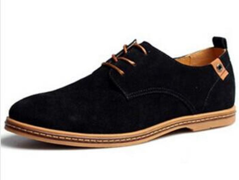 Suede Lace-Up Shoes for Men's Casual Wear