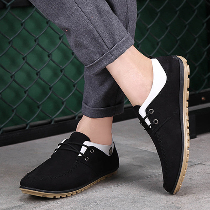 Breathable Lace-up Shoes for Men's Leisure Activities