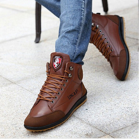 Leisure Men's Lace-Up Sneaker Boots