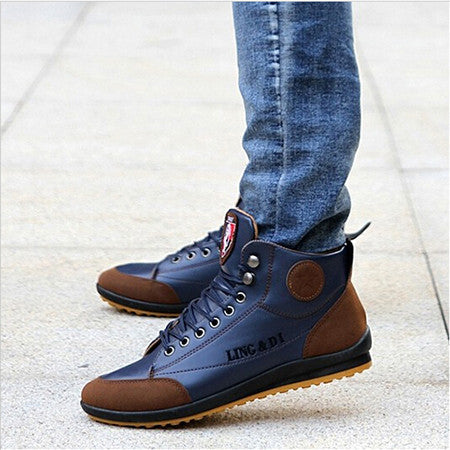Leisure Men's Lace-Up Sneaker Boots