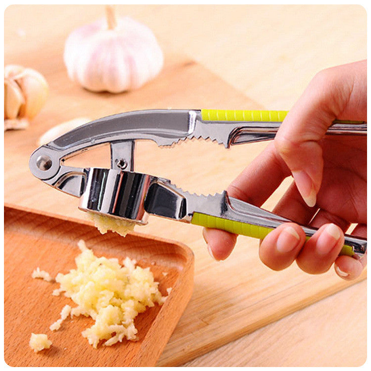 2-Piece Set of Versatile Food, Nut, and Garlic Stainless Steel Crackers