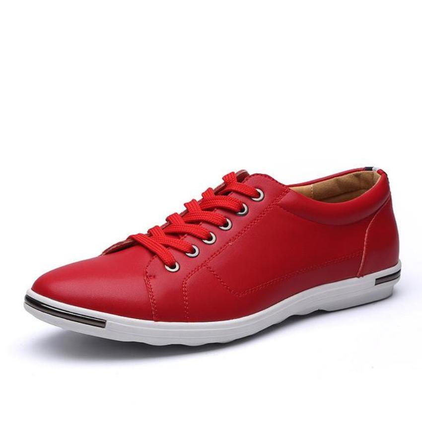 Casual Lace-Up Shoes for Men's Street Style