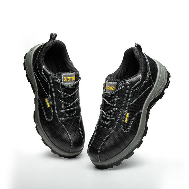 Anti-Skid Mens Steel Toe Work Shoes with Puncture Resistance