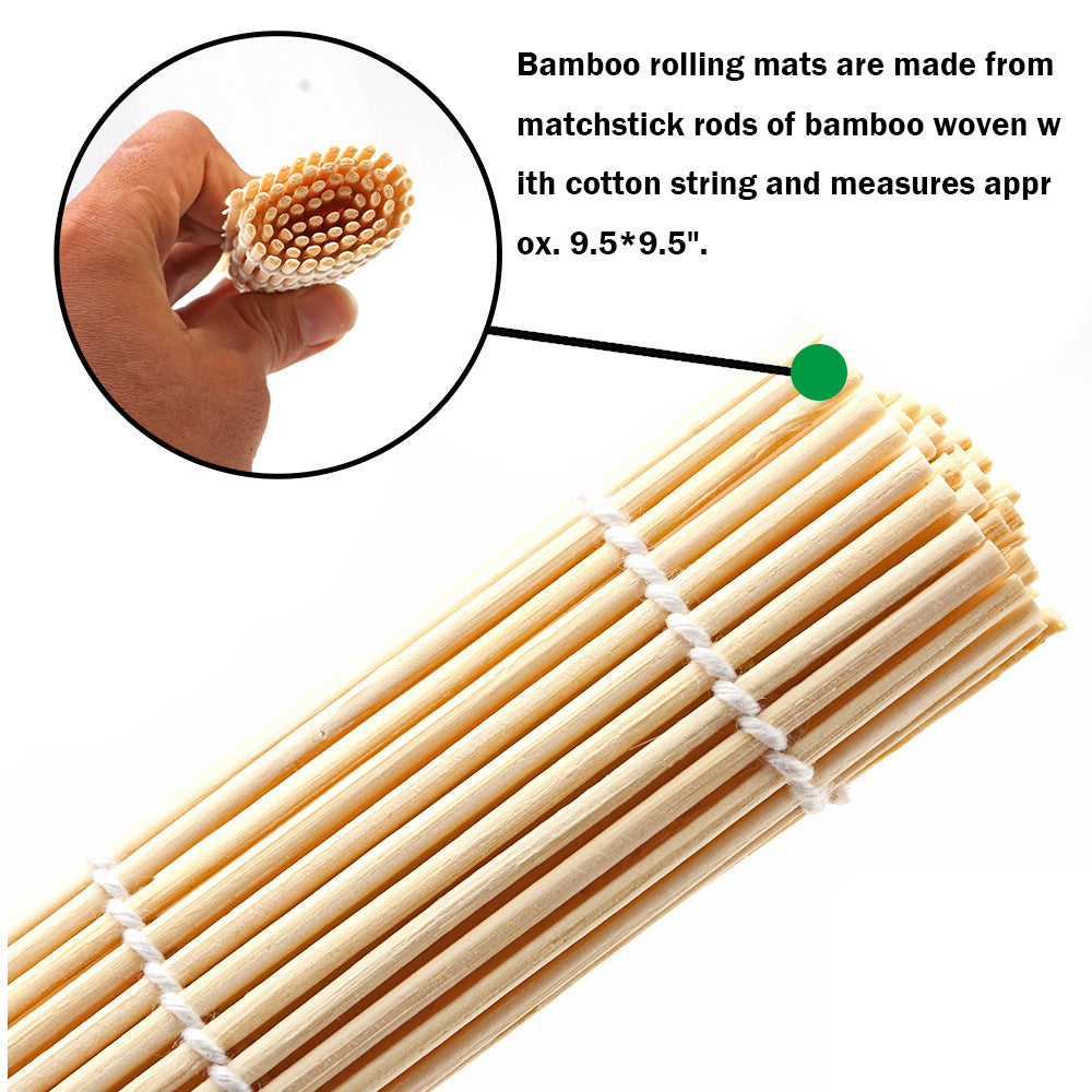 Bamboo Sushi Rolling Kit for Homemade Sushi Rolls
