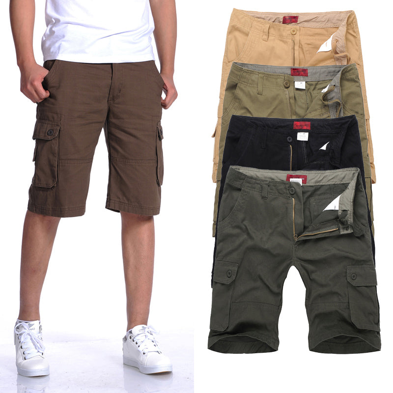 Casual Shorts with Multiple Pockets for Men