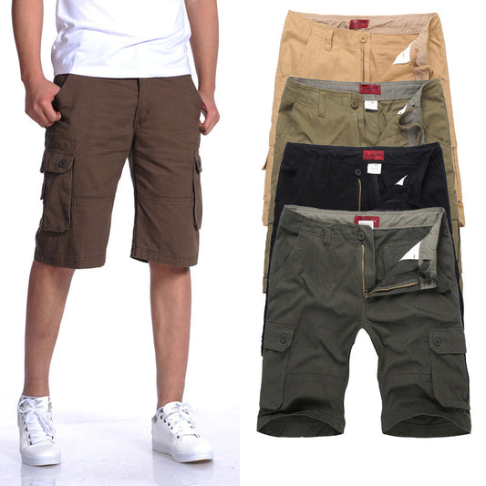 Casual Shorts with Multiple Pockets for Men
