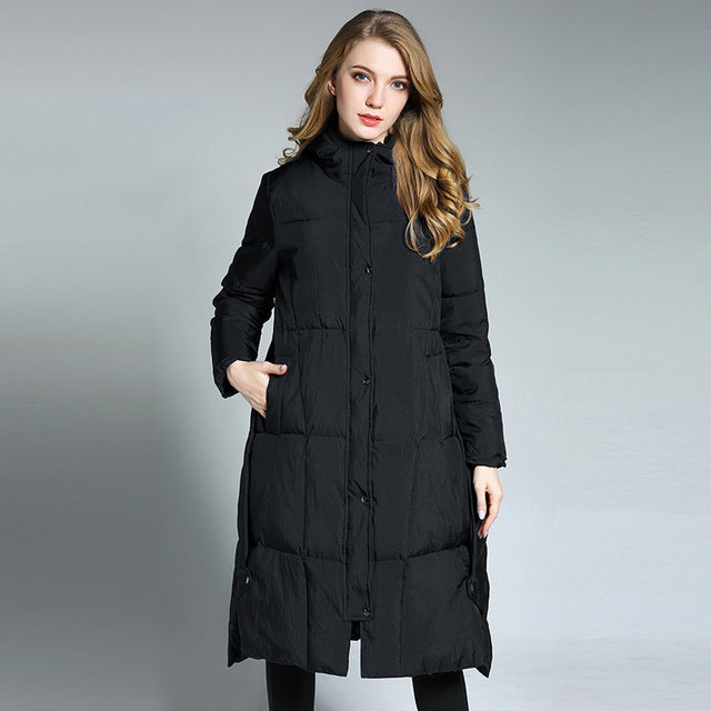 Hooded Winter Puffer Jacket for Women