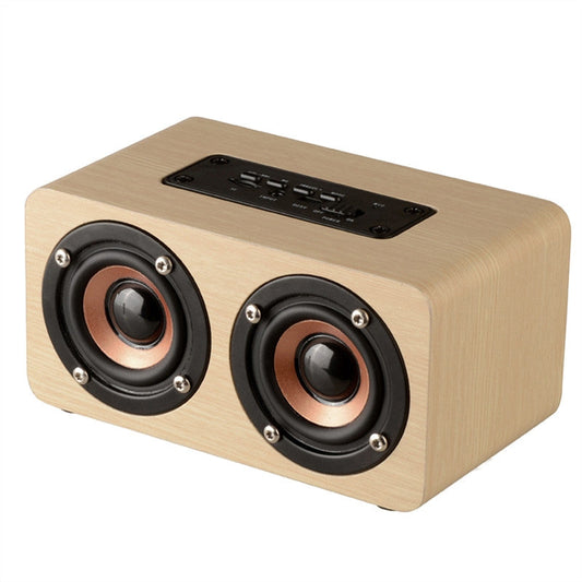 Wooden Retro Bluetooth Speaker with Vintage Design