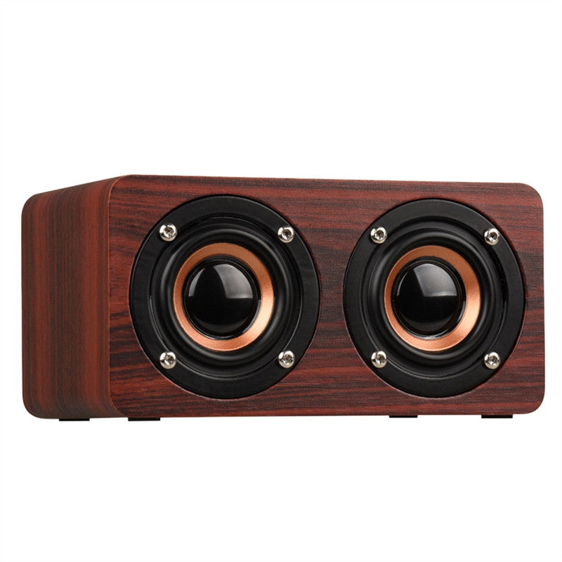 Wooden Retro Bluetooth Speaker with Vintage Design