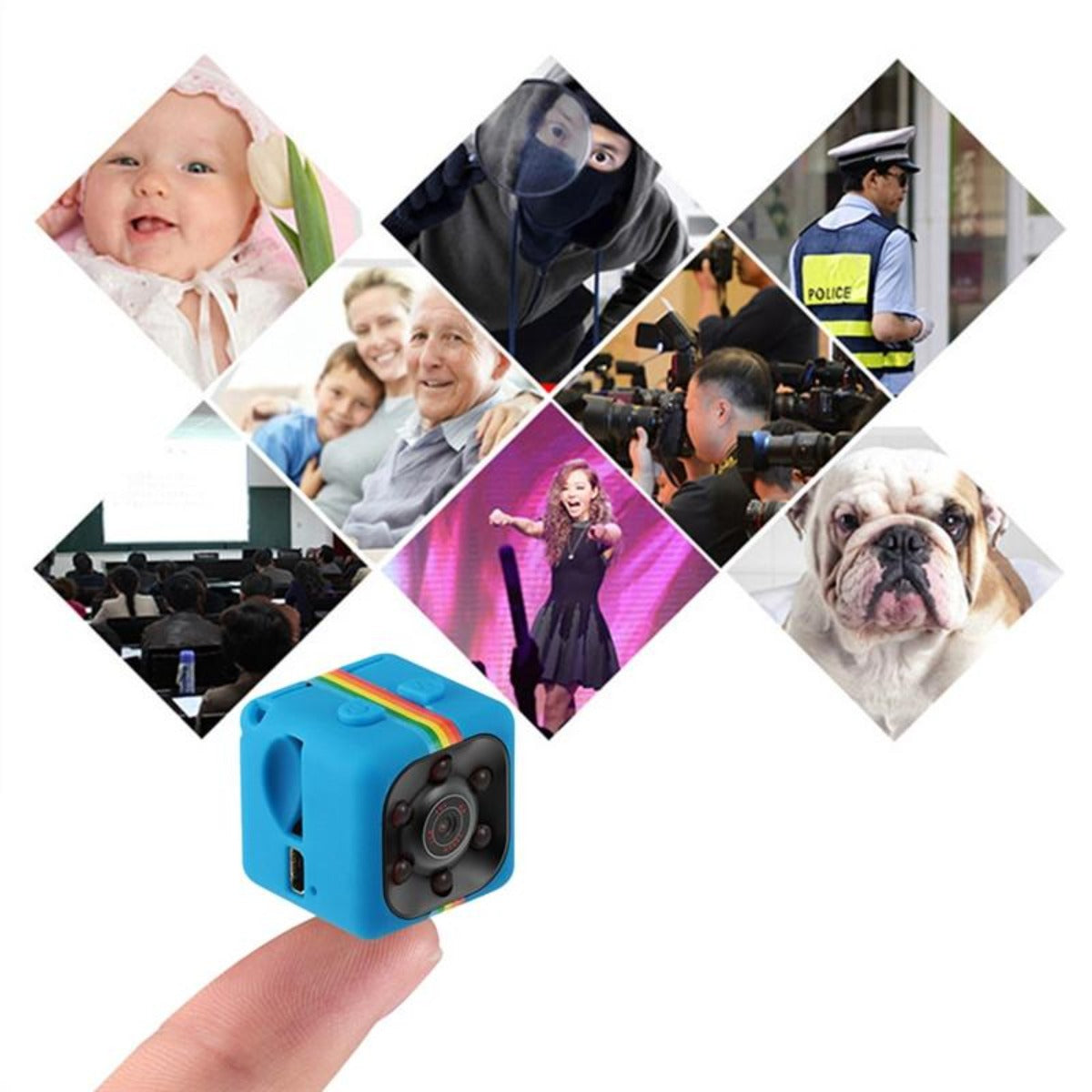 Portable Mini Camera with 1080P Night Vision Capability