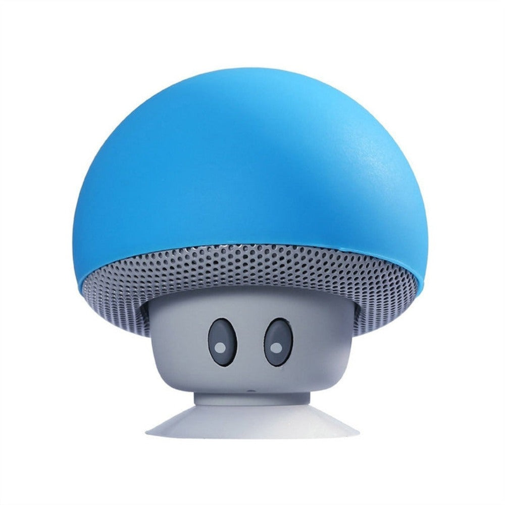 Suction Cup Mushroom Bluetooth Speakers with Wireless Portability and Integrated Microphone