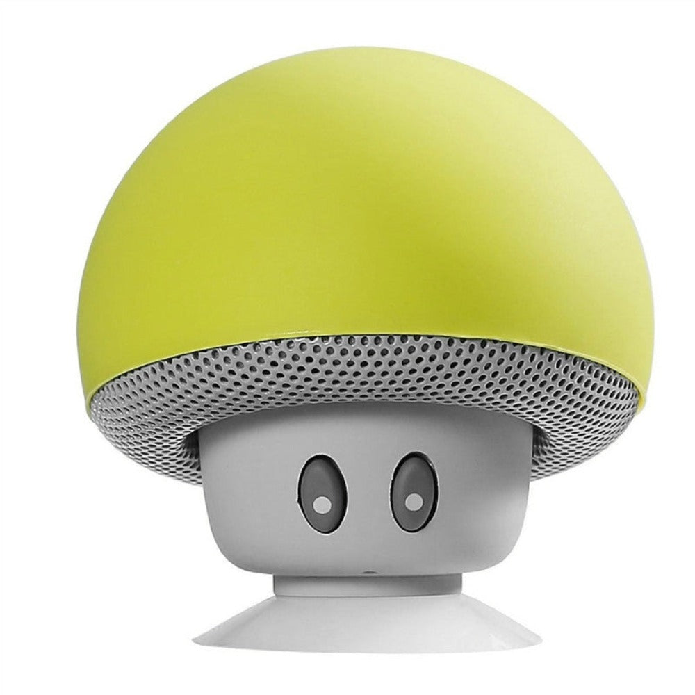 Suction Cup Mushroom Bluetooth Speakers with Wireless Portability and Integrated Microphone