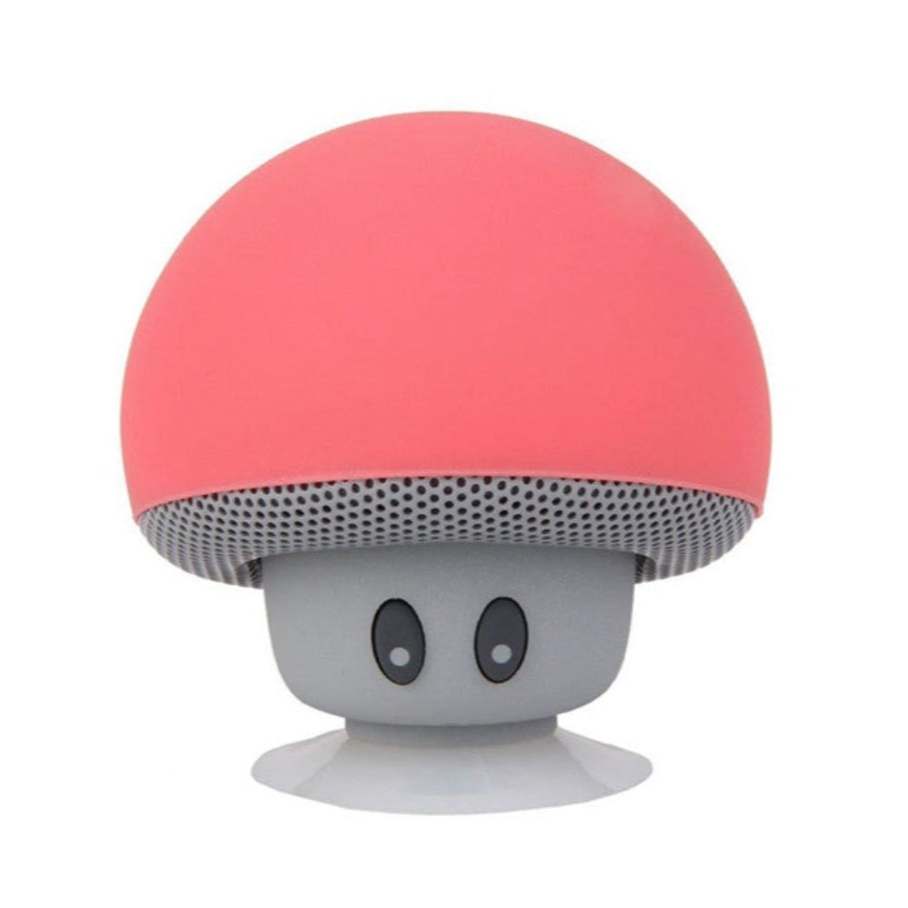 Suction Cup Mushroom Bluetooth Speakers with Wireless Portability and Integrated Microphone