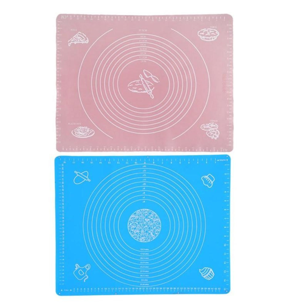Non-Stick Baking Tools Set with Scale - 4 Piece Silicone Mat
