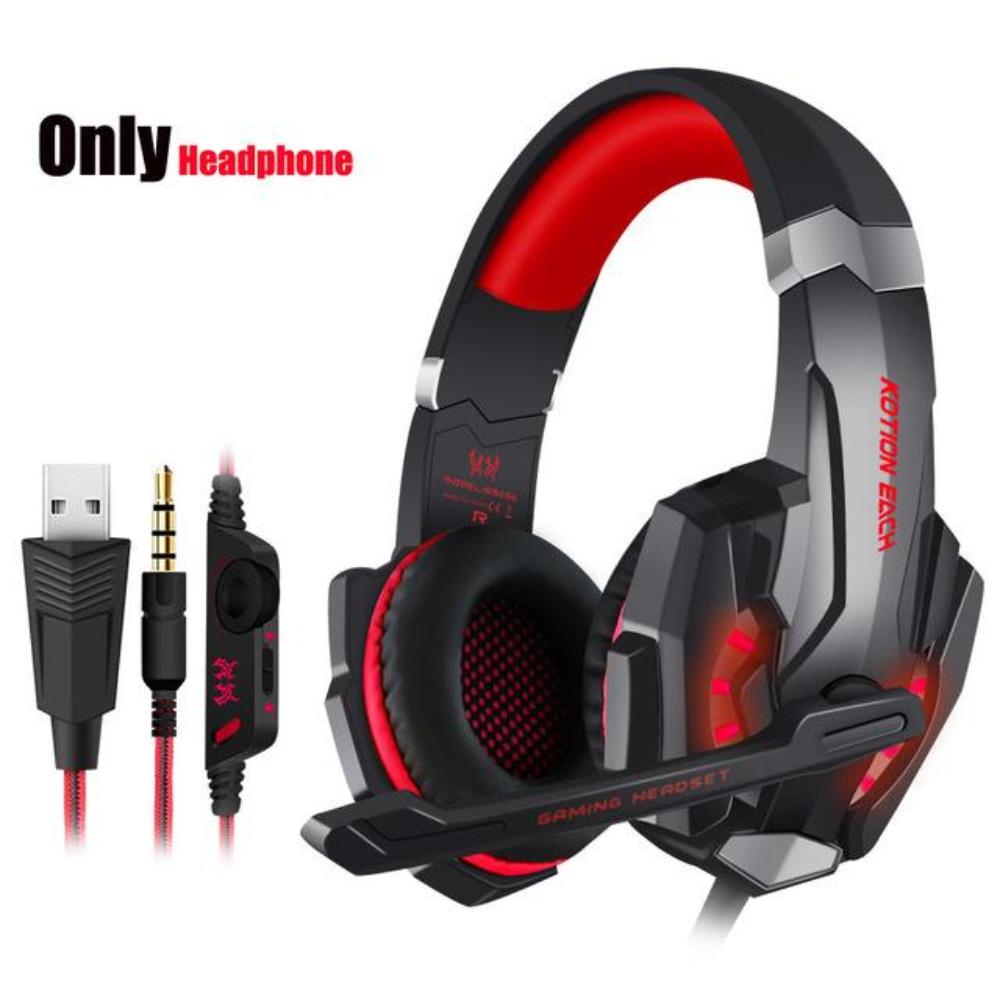 LED Gaming Headset with Microphone for Ninja Warriors - Model G9300