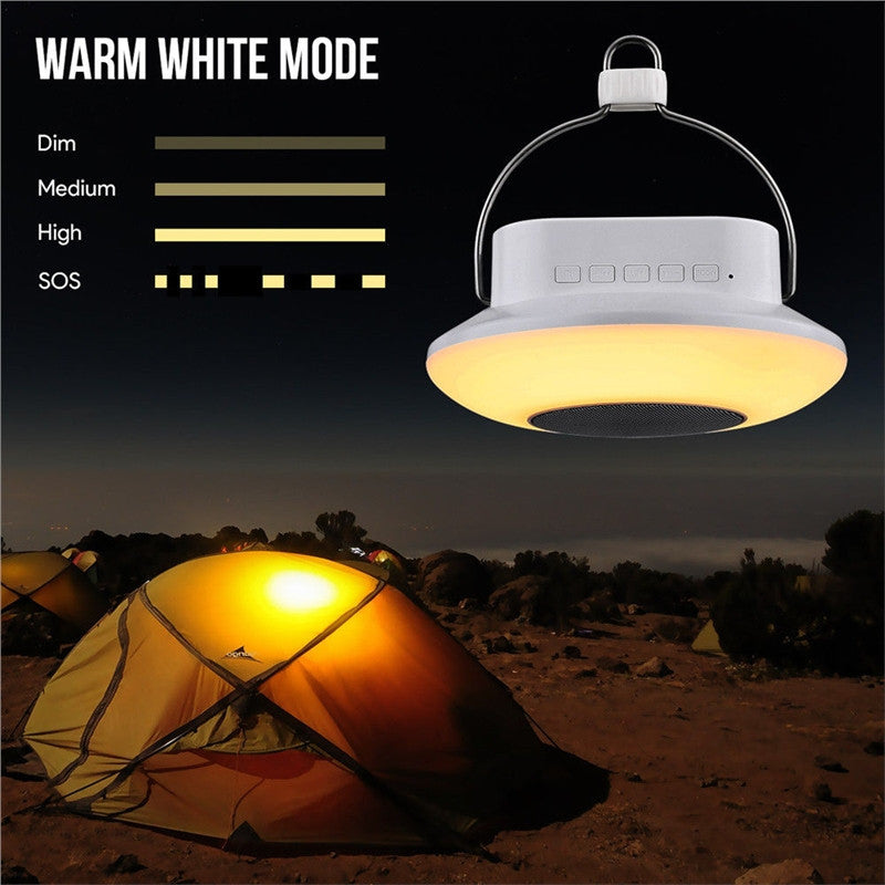 LED Bluetooth Speaker with Touch Control for Camping