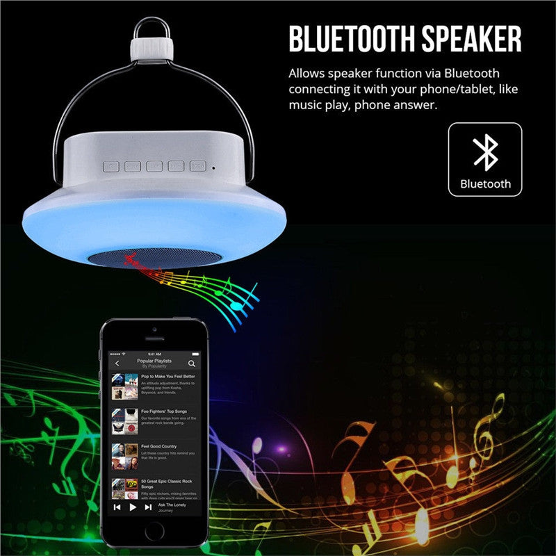 LED Bluetooth Speaker with Touch Control for Camping