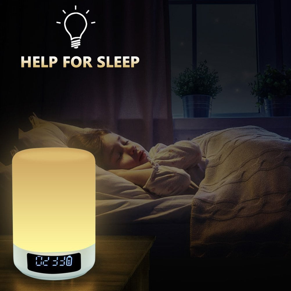 Enhanced Wireless Bluetooth Speaker with Touch-Activated Colorful LED and Powerful Bass