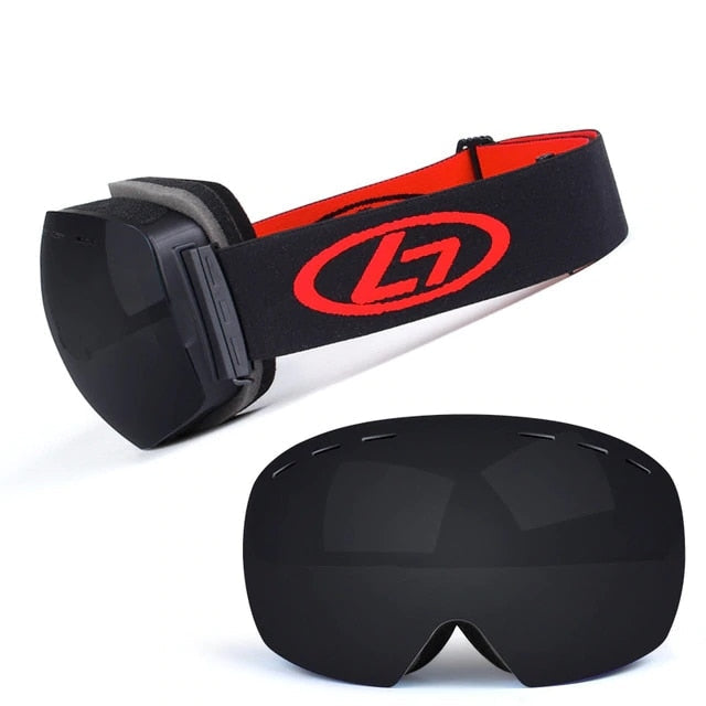 Dual-layered Ski Goggles with UV 400 Shield and Anti-Fog Technology