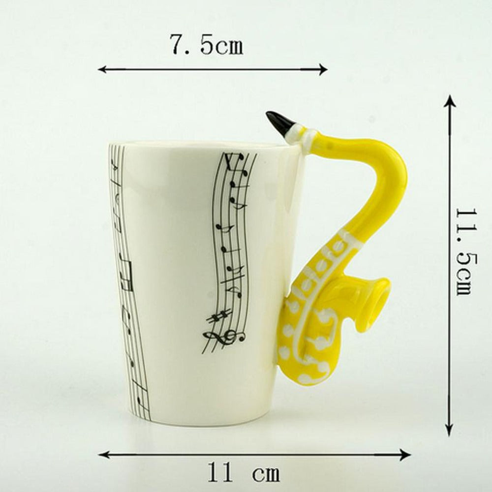 Musical Creativity Mug: Embrace the Harmony of Instruments and Notes
