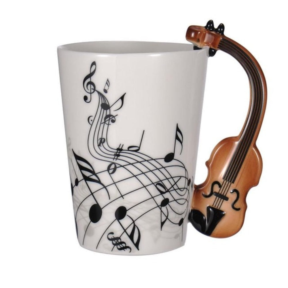 Musical Creativity Mug: Embrace the Harmony of Instruments and Notes