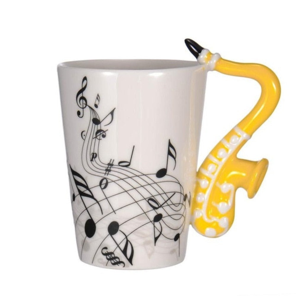 Musical Creativity Mug: Embrace the Harmony of Instruments and Notes