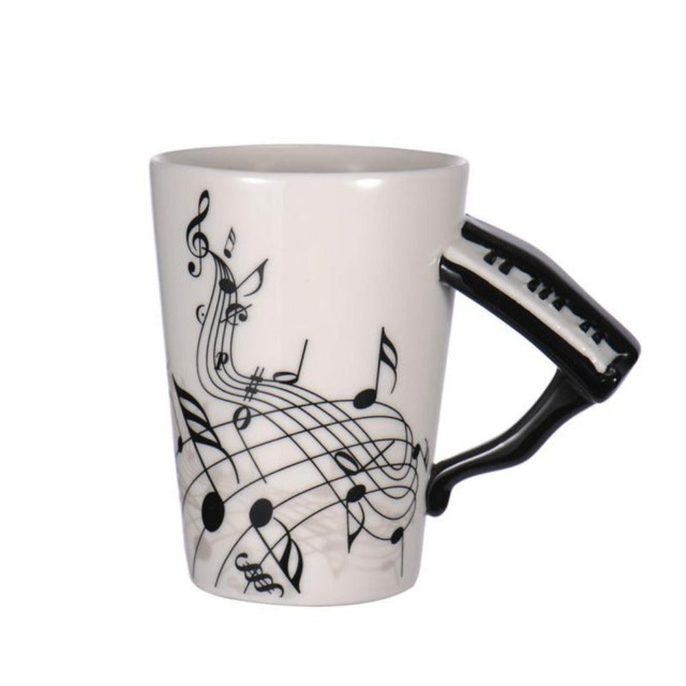 Musical Creativity Mug: Embrace the Harmony of Instruments and Notes