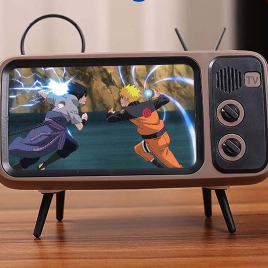 Wireless TV Stand Design Bluetooth Speakers with Integrated Microphone and Phone Holder
