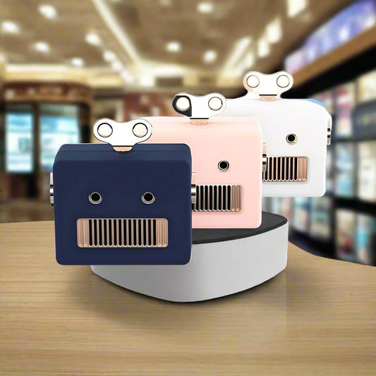 Mini Vintage Bot Wireless Speaker with Mic