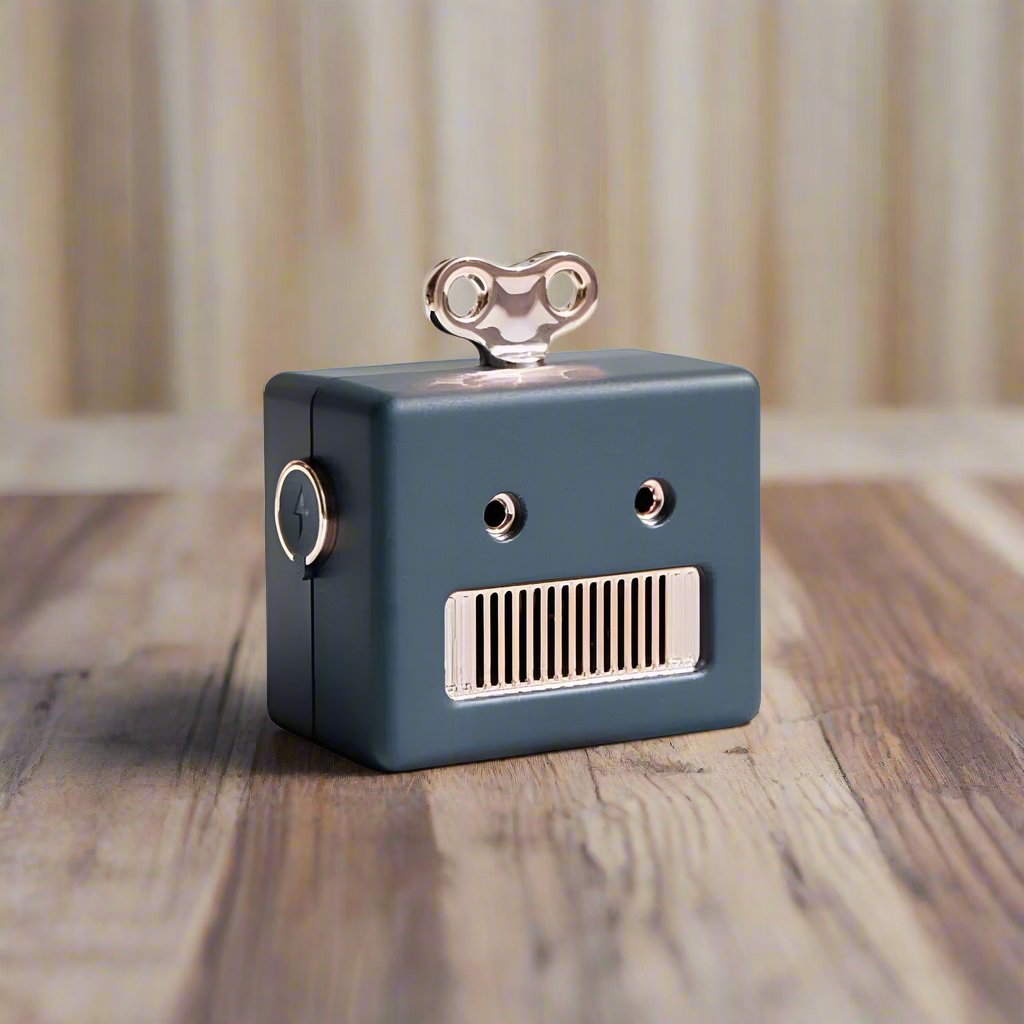 Mini Vintage Bot Wireless Speaker with Mic