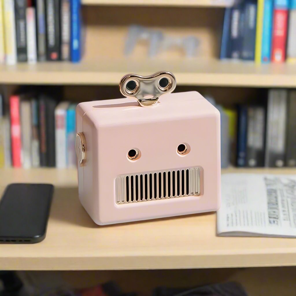 Mini Vintage Bot Wireless Speaker with Mic
