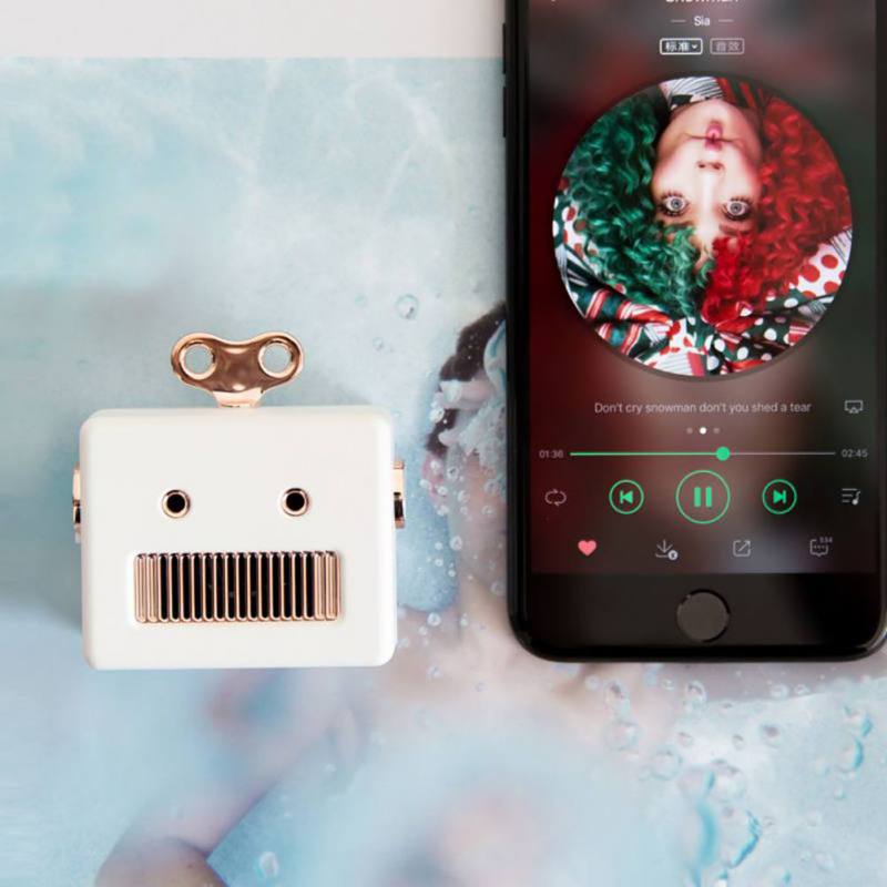 Mini Vintage Bot Wireless Speaker with Mic