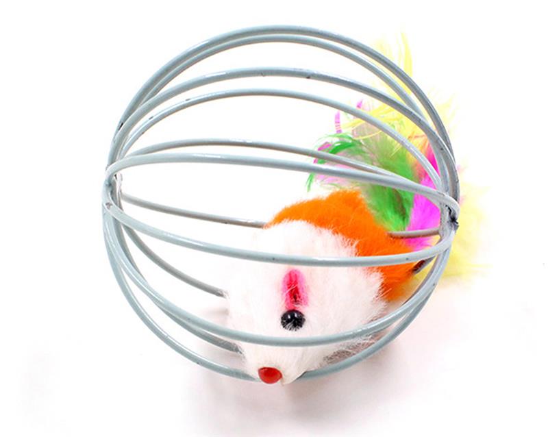 Hilarious Spinning Cat Toy Set with 5 Cages