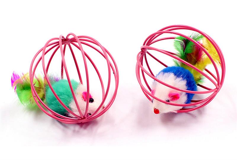 Hilarious Spinning Cat Toy Set with 5 Cages
