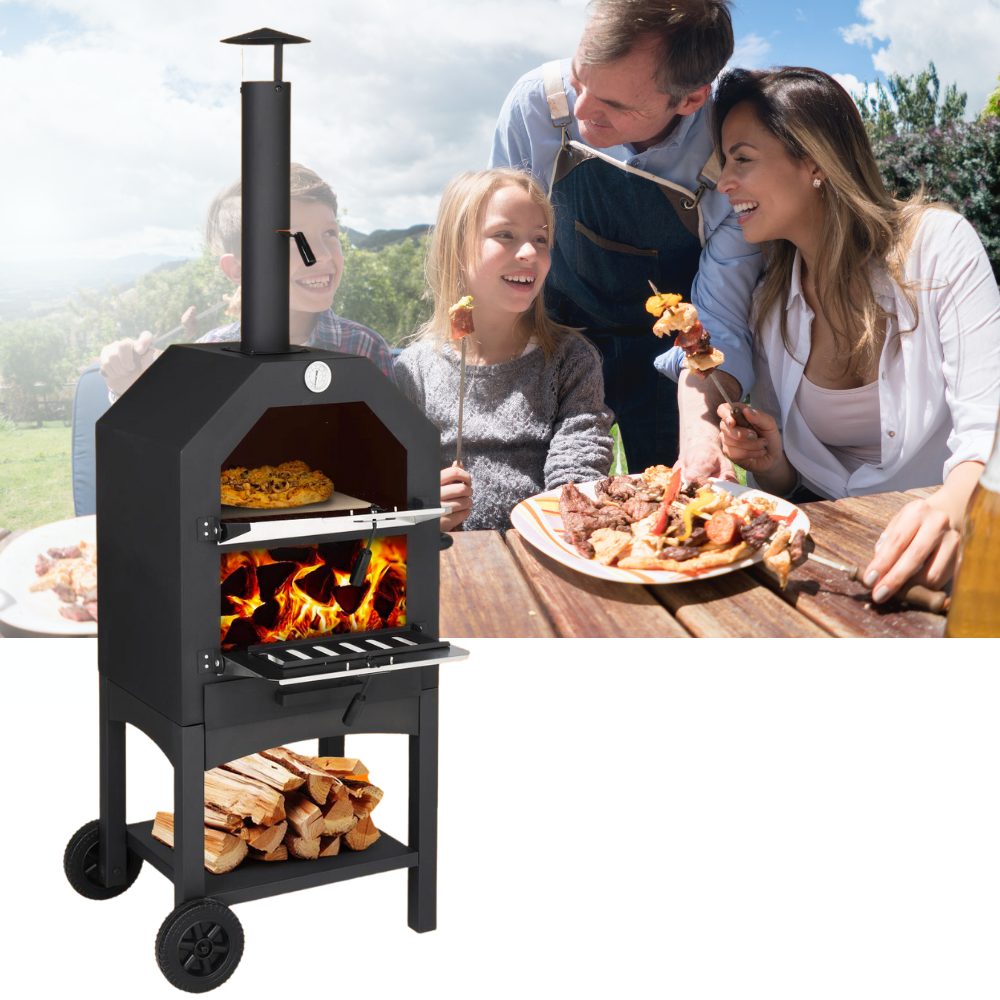 Outdoor Pizza Oven - Portable and Convenient for BBQ