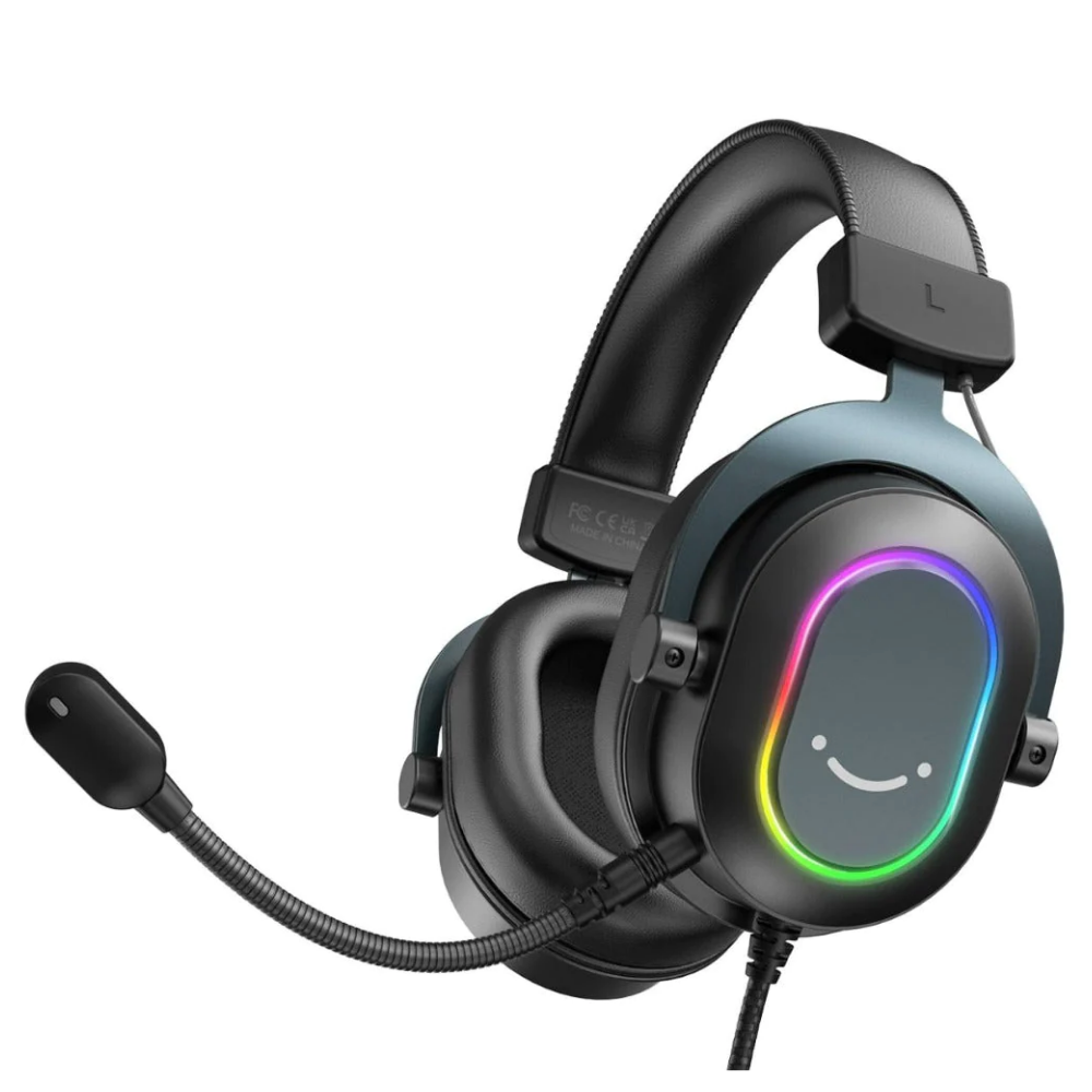 Dragon 6 Vibrant RGB Gaming Headset with Microphone - Immersive Over-Ear Headphones