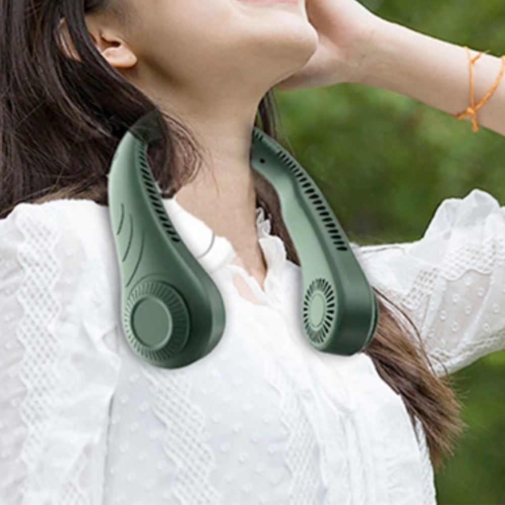Portable Neck Fan with Bladeless Cooling Technology