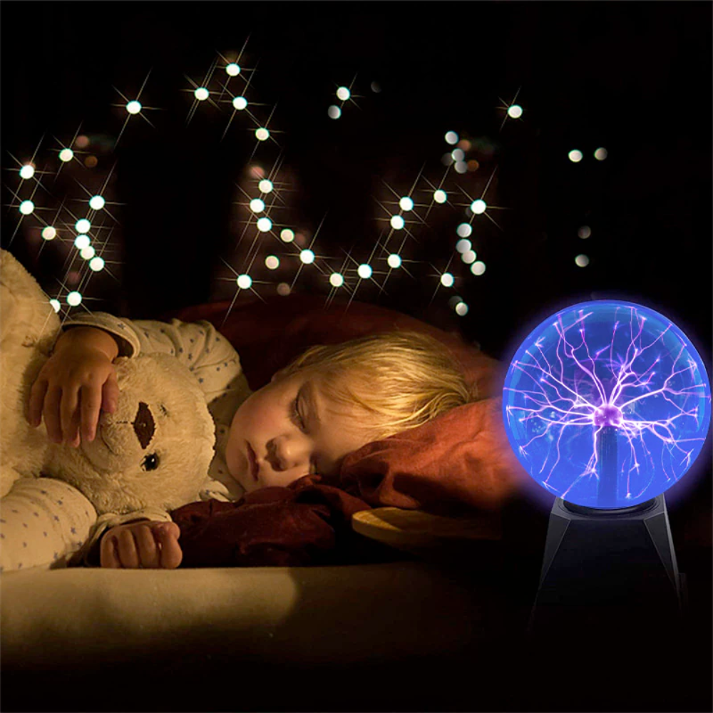 3" Plasma Ball with Glass Enclosure Creates Magical Atmosphere