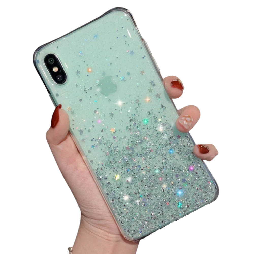 Glittering Sequin Phone Case - Clear