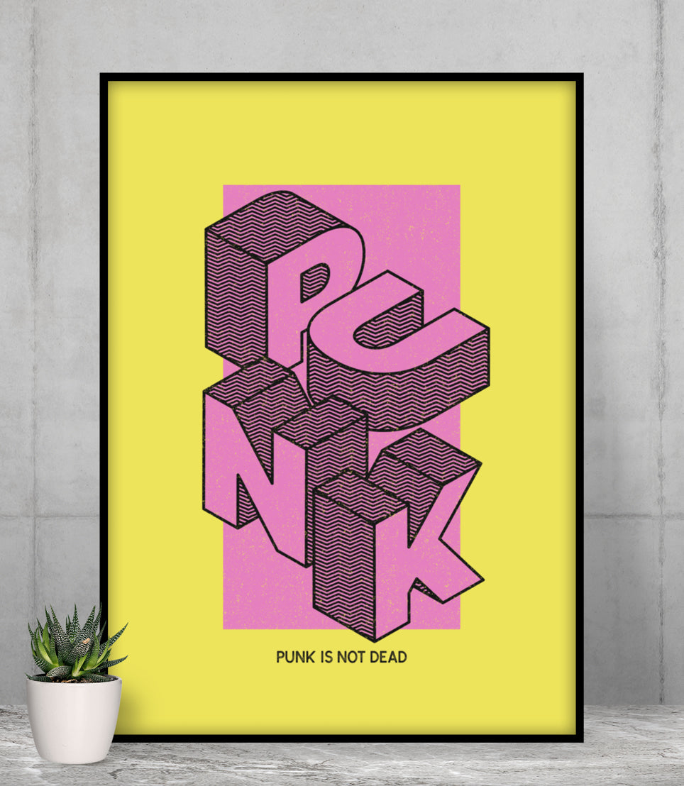 Retro Punk Lives Poster
