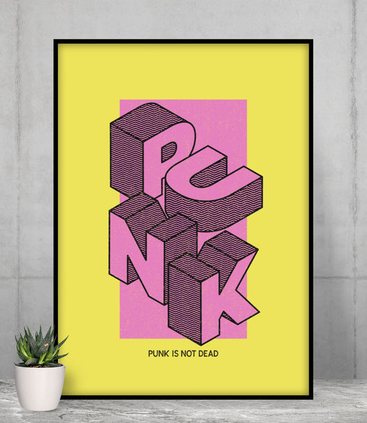 Retro Punk Lives Poster