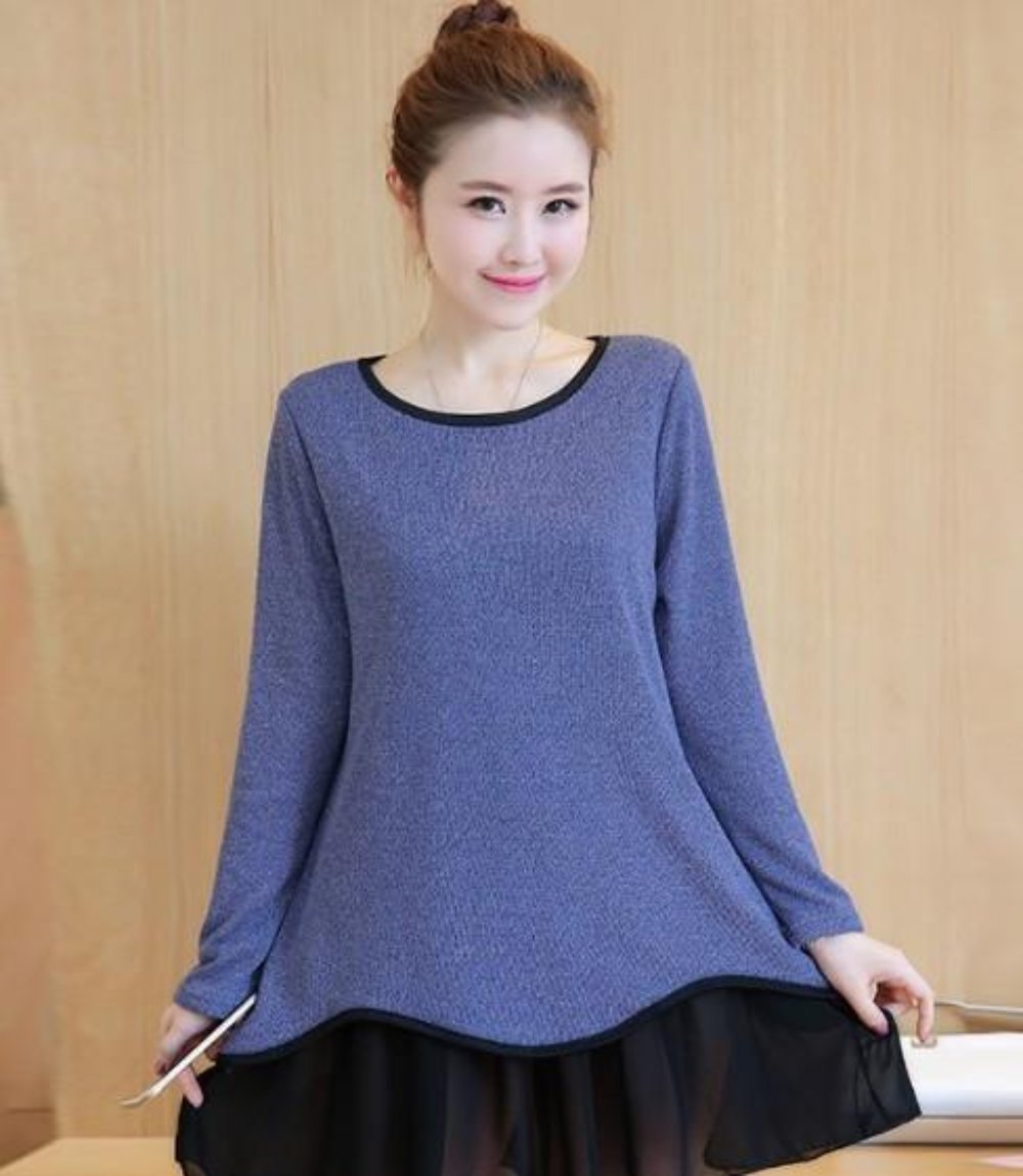Long Sleeve Layered Women's Top