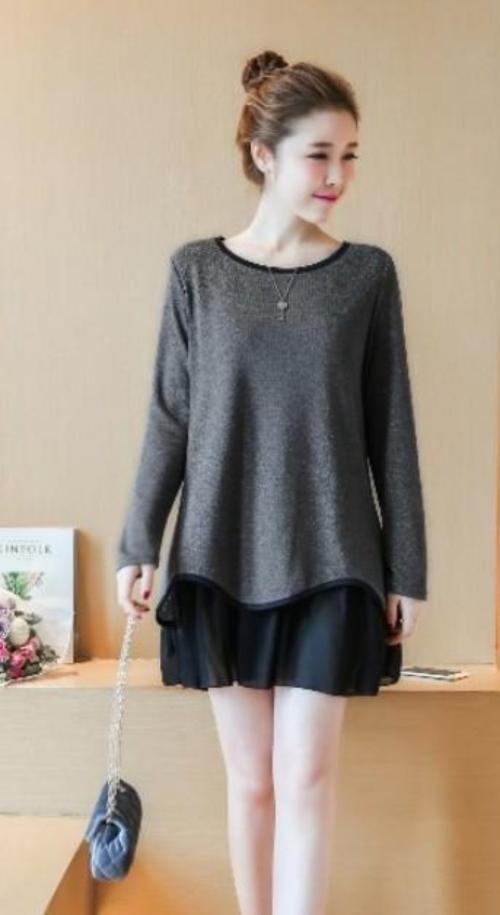 Long Sleeve Layered Women's Top