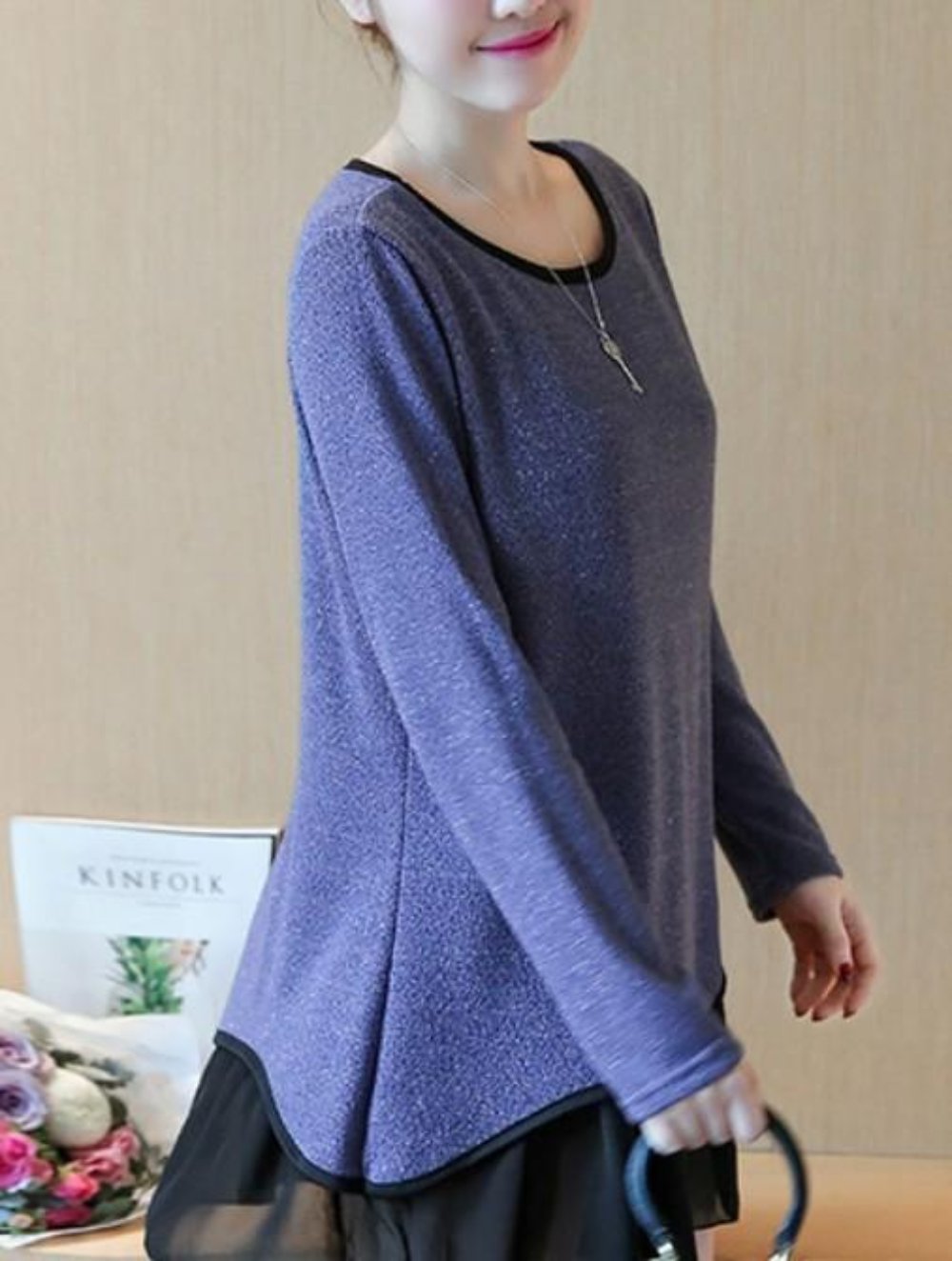 Long Sleeve Layered Women's Top