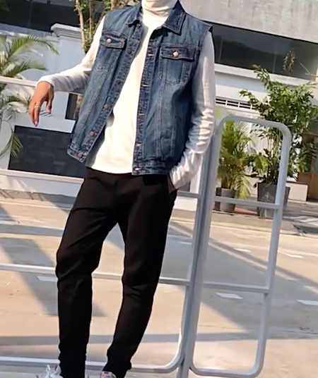 Denim Vest for Casual Men's Wear